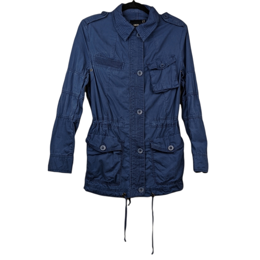 ASOS Blue Light Weight Cotton Utility Jacket